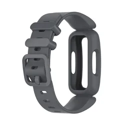 Silicone Integrated Watch Band - Premium Fitness Tracker Accessory (Grey)