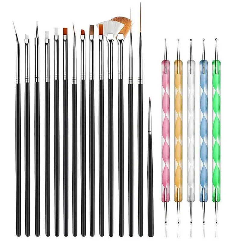 Professional Nail Art Brush Set and Accessories Kit