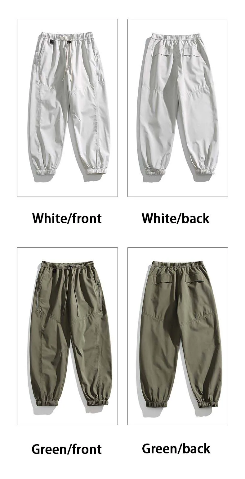 Description Picture 6 of itemMen's Splicing Design Waterproof Hiking Pants Foot Binding Mouth Windproof Sport Cycling Breathability Outdoor Camping Pants