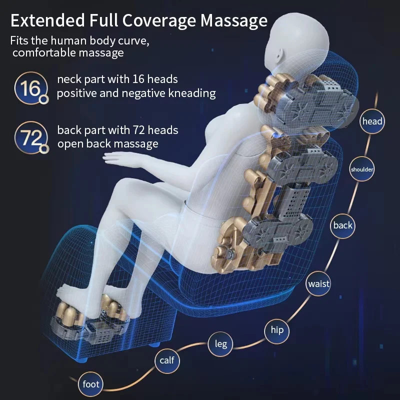 Jinkairui Newest Electric Foot Massager Heating & Vibration Back Massage Chair Cushion DetachableFull Body Massage Device Sofa 2