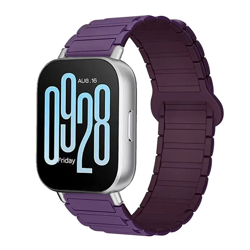 Magnetic Silicone Loop Strap Wristband, 22mm