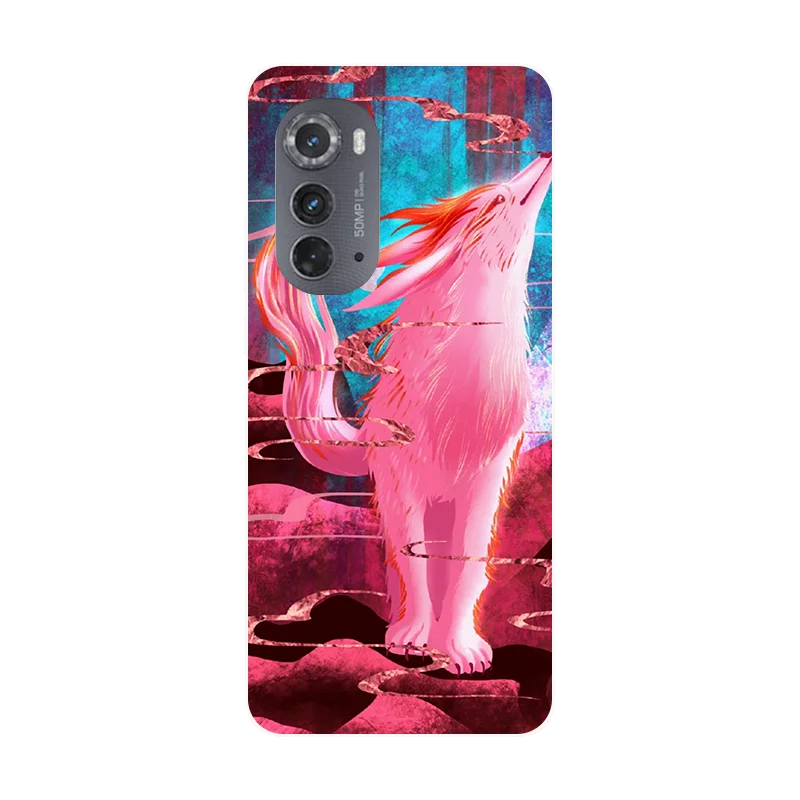 Leaf Patterned Panda Soft Silicone Phone Case with Protective Bumper
