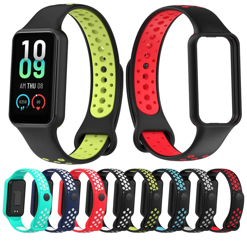 

Ремешок силиконовый для Xiaomi Redmi Band 2, сменный двухцветный браслет для смарт-часов Redmi Band 2