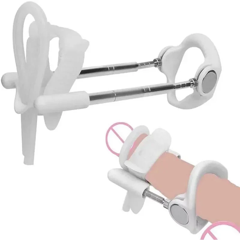 Penis Enlargement Stretch Clamp Extender Penis Stretching Exerciser Penisgrowth Traction Device for Men Portable Sport Train male sex toys