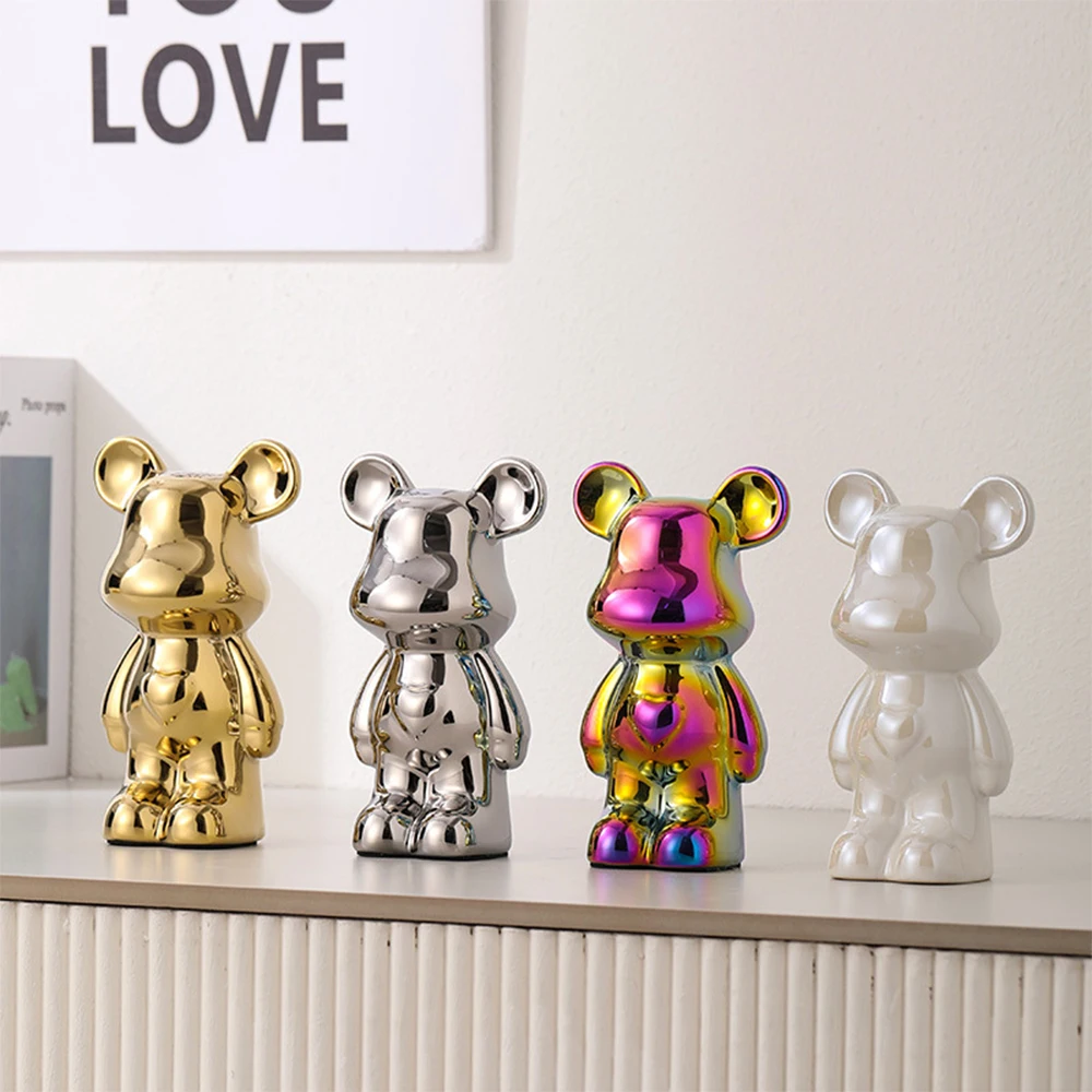 Keramische cartoon teddybeer spaarpot voor woonkamer_voghion.com