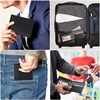 Slim Minimalist Tri-Fold Wallet Carbon Fiber RFID Blocking Men's  Wallet With ID Window and 9 Card Slots 6