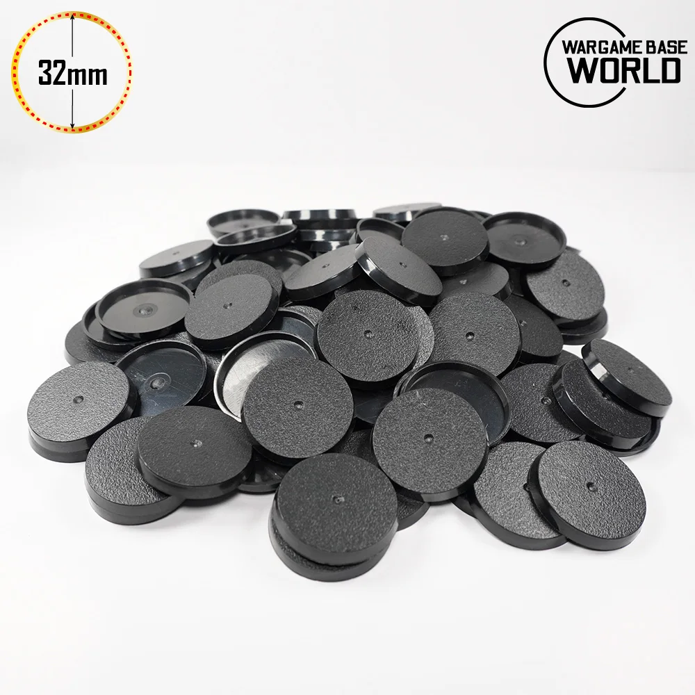 Plastic Round Bases 32mm For Warhammer Miniatures And Boardgame