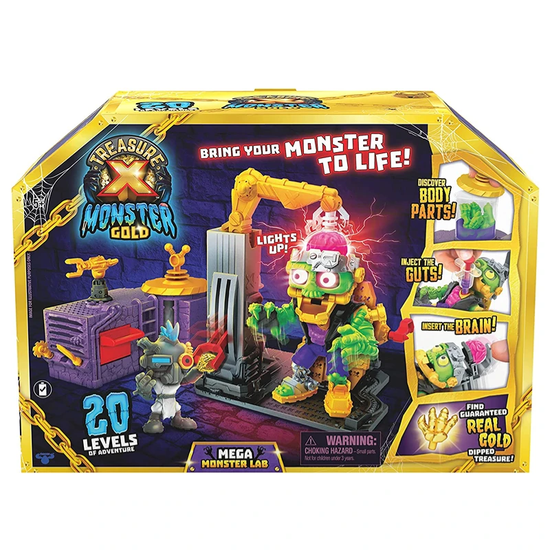 Treasure X Lab Science Monster Monster Gold Treasure Alien Surprise Boy Toy Hobby Action Figures Regali Di Festa Per Bambini