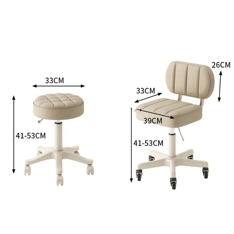 Description Picture 3 of itemLight Luxury Barber Chairs Simple Lifting Pulley Manicure Large Work Chairs Beauty Salon Special Stool Home Back Makeup Chair