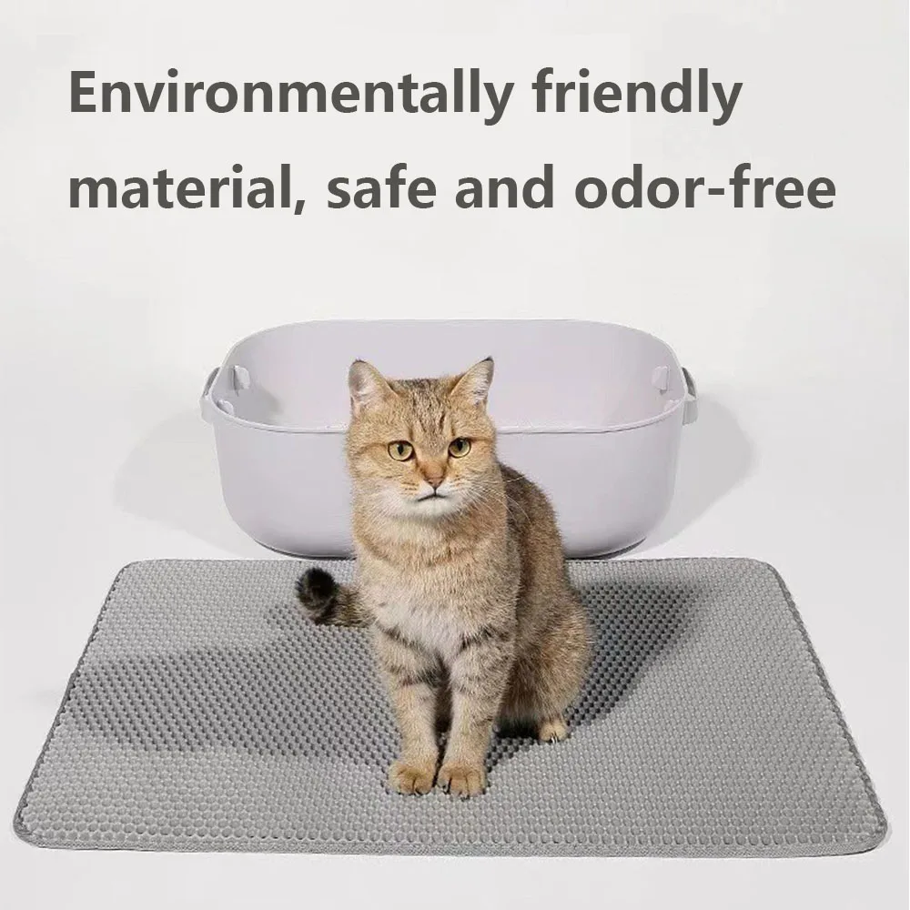 Title 2, Cat Litter Mat Double Layer Waterproof Urine Pr...