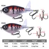Tractor Surface Lure Fishing Bait Propller Floating Pencil Topwater Chubby Crankbait Bass Fake Bait Minnow Tackle 16g 11.4g 3
