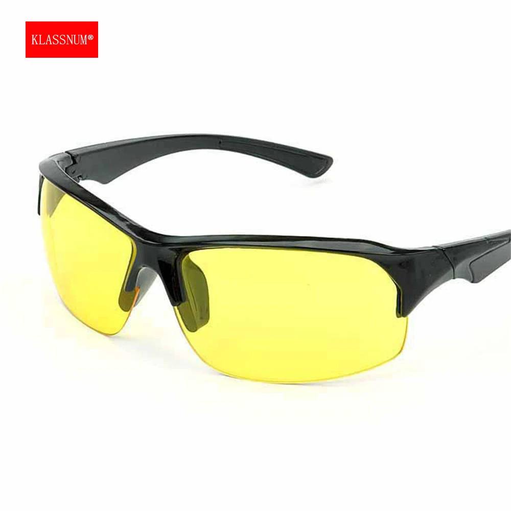 Enhanced Night Vision Anti-Glare Glasses with Yellow Lenses