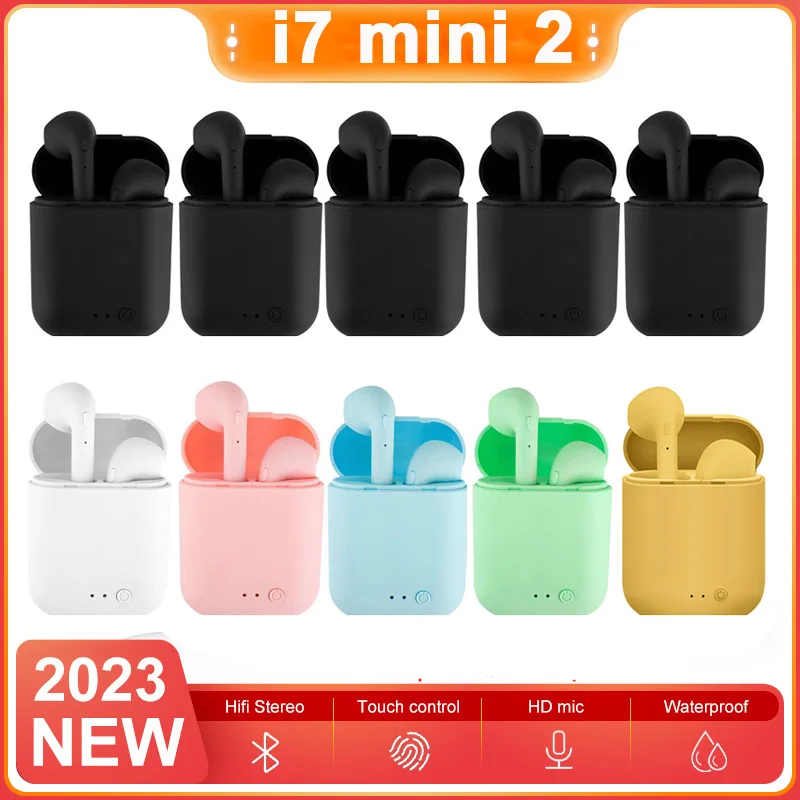 

10Pcs i7s Mini 2 TWS Earbuds Wireless Headphone Bluetooth Earphone 5.0 Stereo Headset with Microphone for iPhone Android Phone