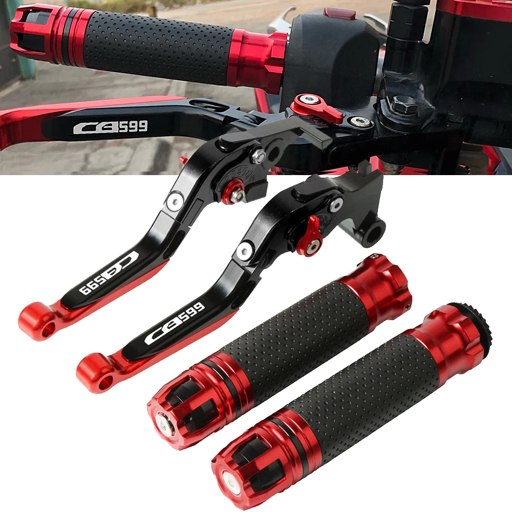 

For HONDA CB 599 CB600F HORNET 1998-2006 Motorcycle CB 600 F Adjustable Brake Clutch Lever Extendable+Handle Grips Handlebar