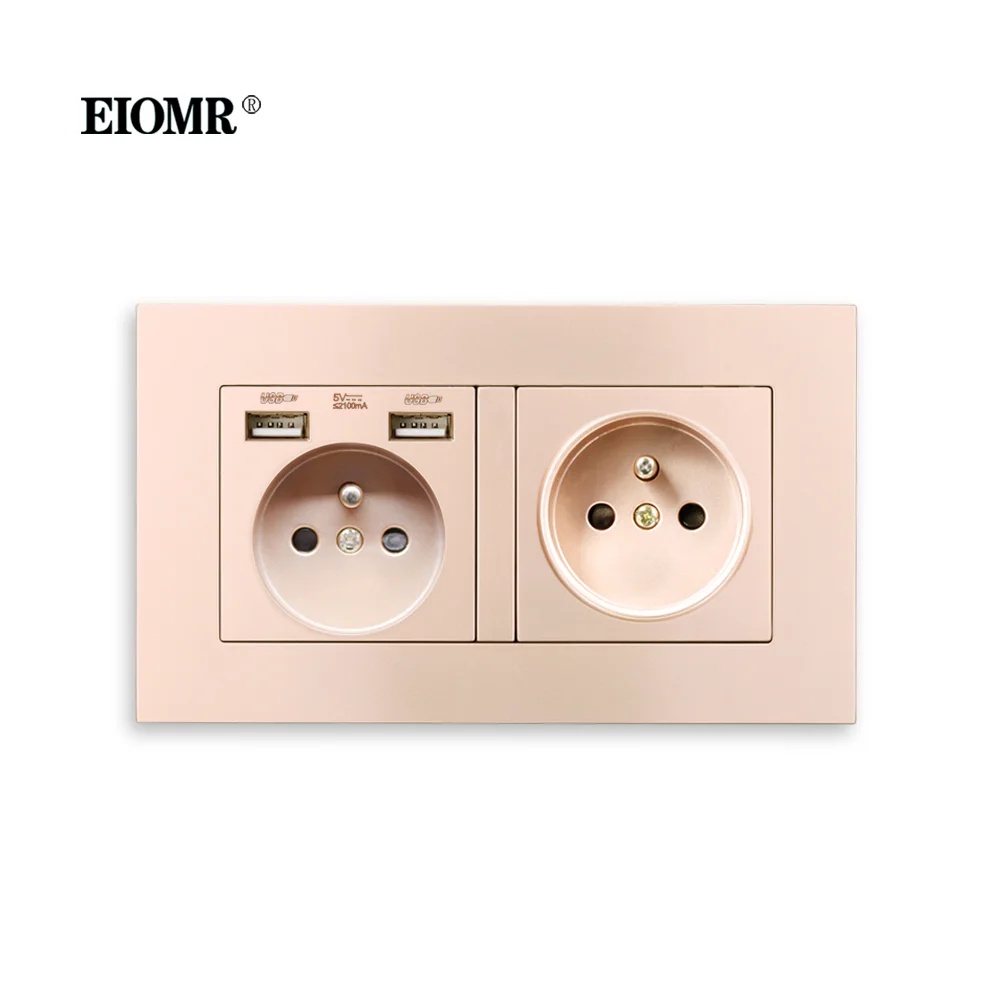 eiomr tomada usb padrao frances tomadas eletricas saida 01