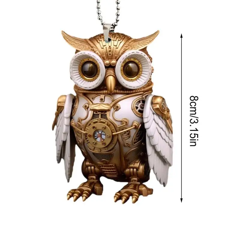 Car Ornaments For Rear View Mirror Mirror Ornaments Mechanical Owl