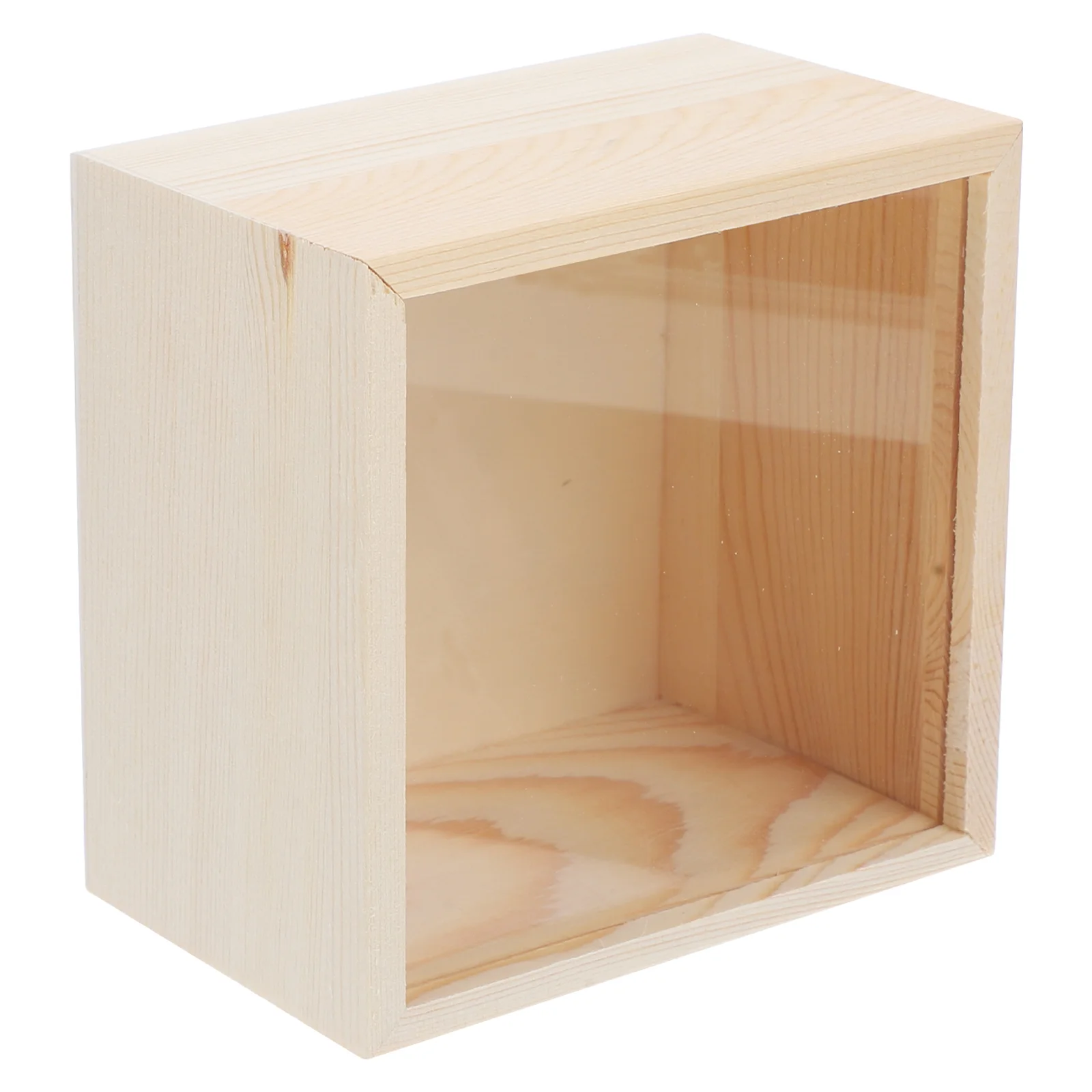 

Unfinished Wooden Box Storage Organizer Container Craft Box Treasure Box Jewelry Display Case