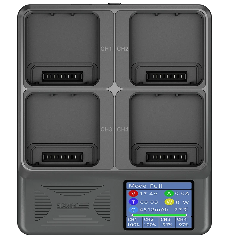 4-Way Digital Display Charging Hub For DJI Mavic 3 Battery Charger for DJI Mavic 3 Pro/Mavic Classic/3 Cine Drone Accessories