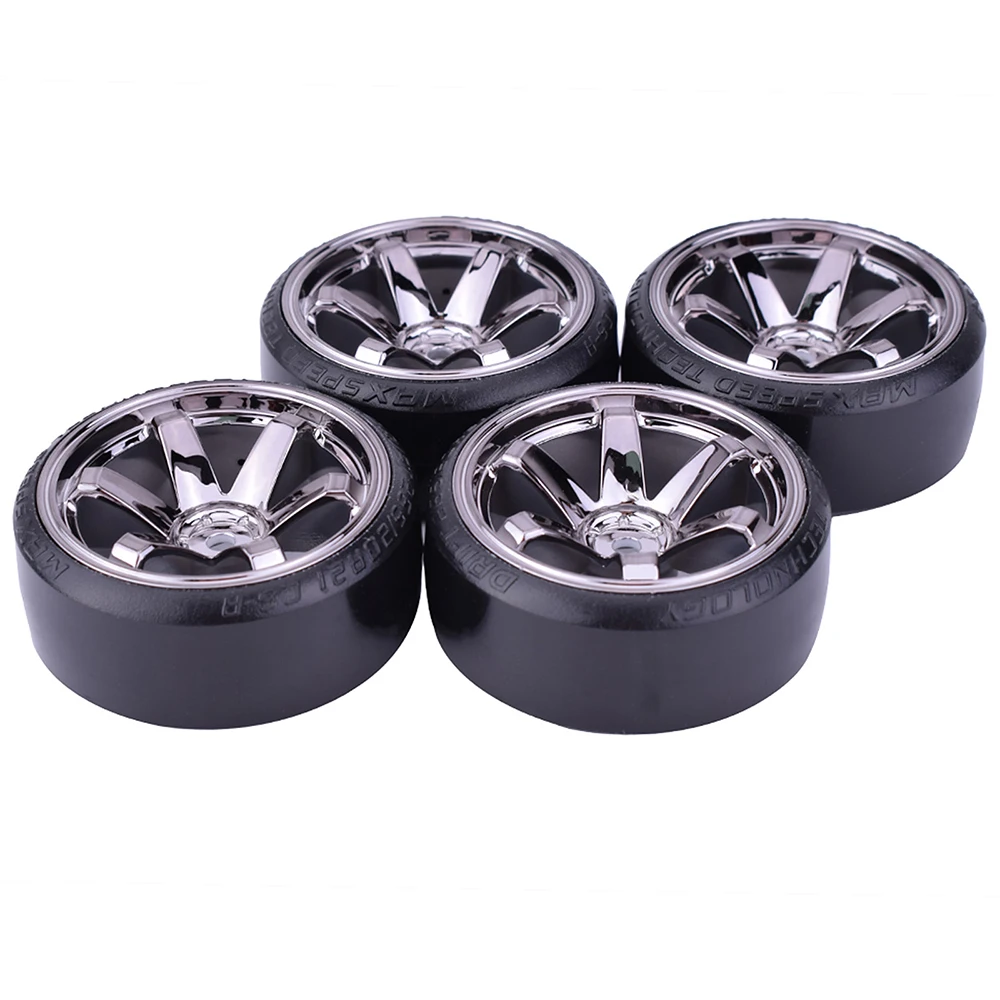 4PCS 1/10 RC Drift Cars Wheel Hub Hard Pattern Tyre for 1:10 HSP Redcat Wltoys WPL Tamiya Traxxas RC Drift Car Accessories Toys S2e67b068a9404b6b938d3954f2f3fecfr