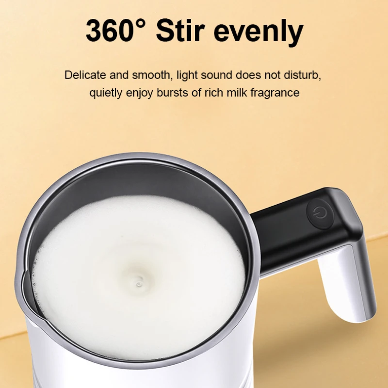 Electric Milk Frother Home Milk Frother Milk Heating Frother Electric Upgrade New Magnetic Suspension Kitchen Accessories 3