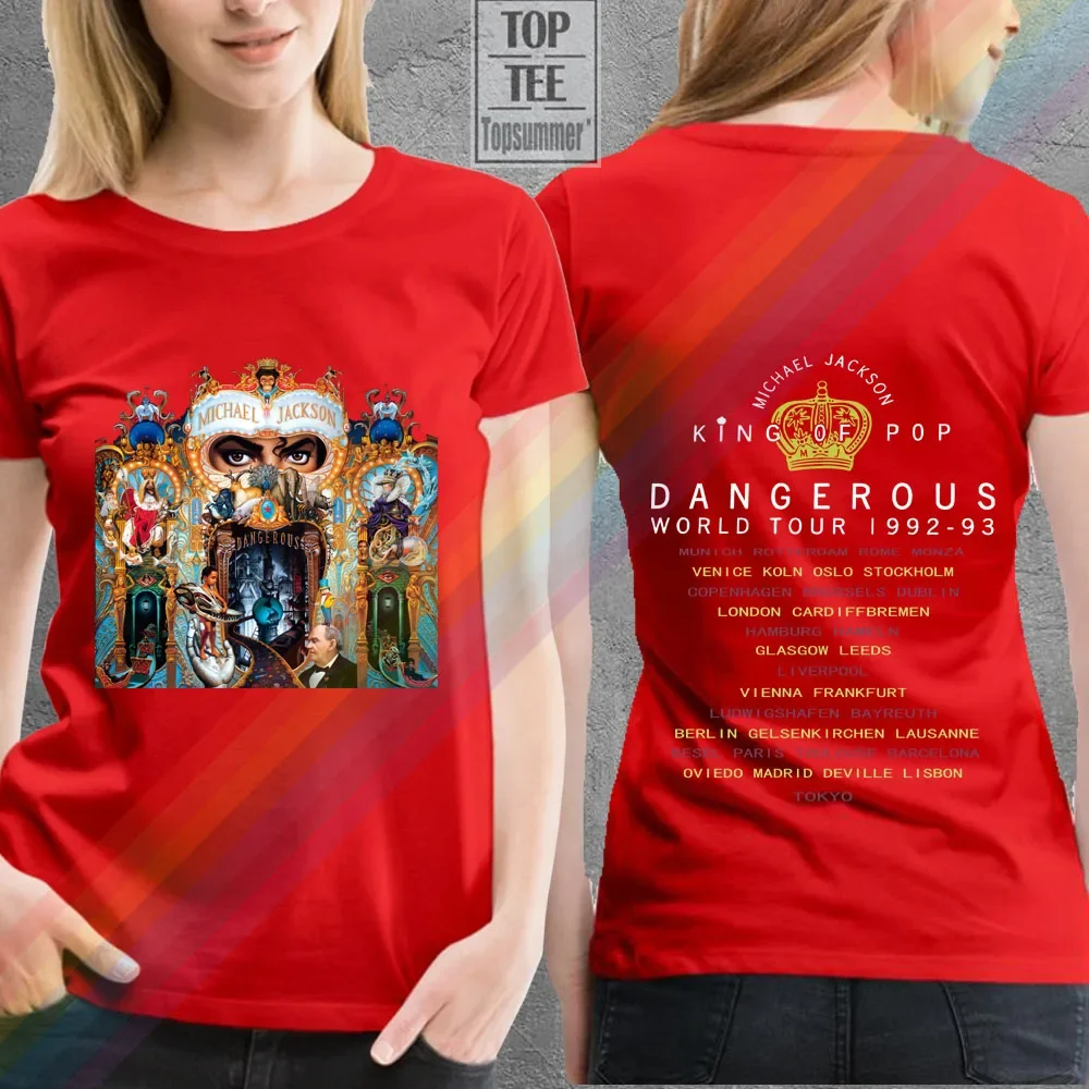 マイケル・ジャクソン Dangerous ツアー Tシャツ Michael Jackson Dangerous Tour Black T-Shirt