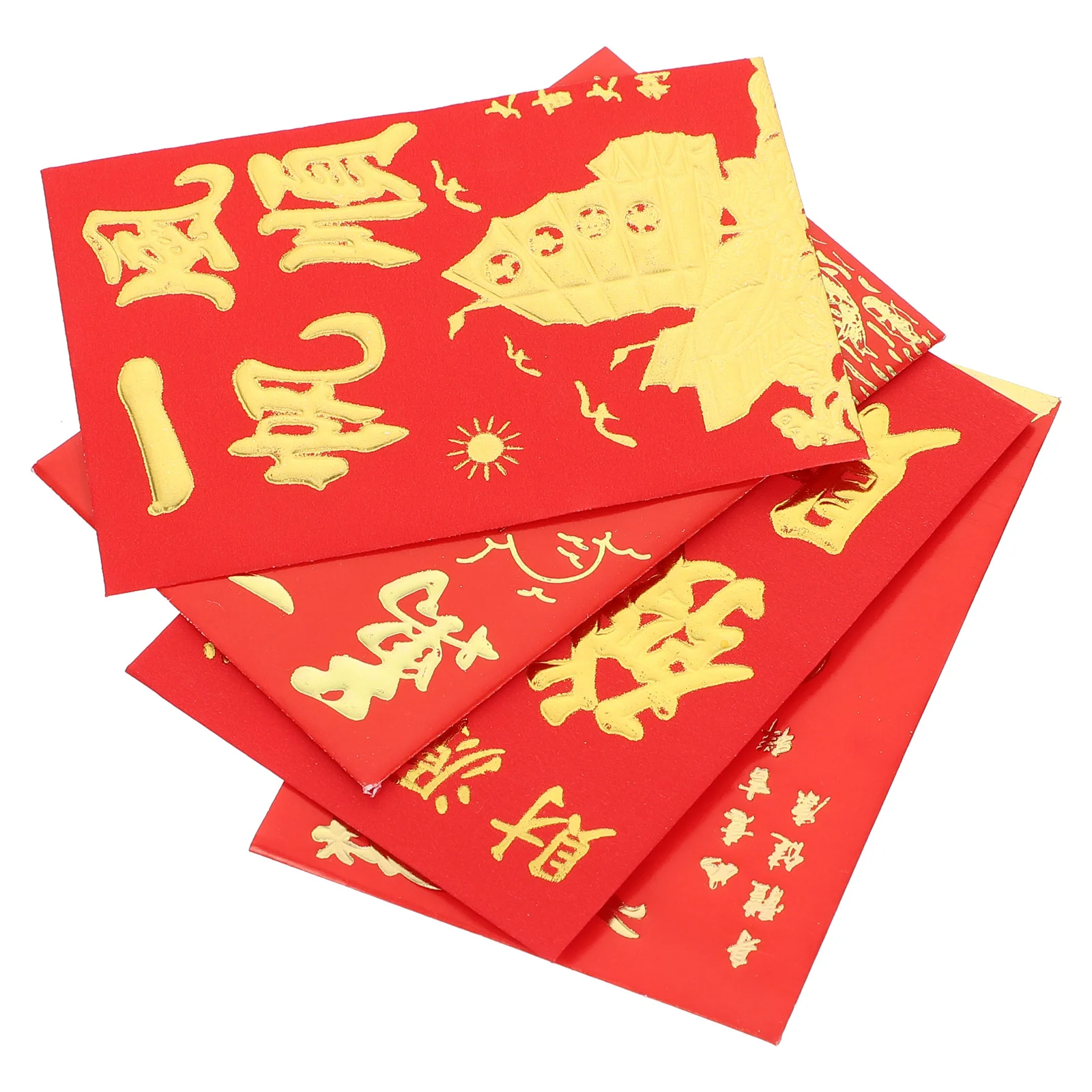 

160Pcs Chinese New Year Red Envelopes Spring HongBao Money Pocket Paper Red Packet Spring Festival Money pouches Dragon