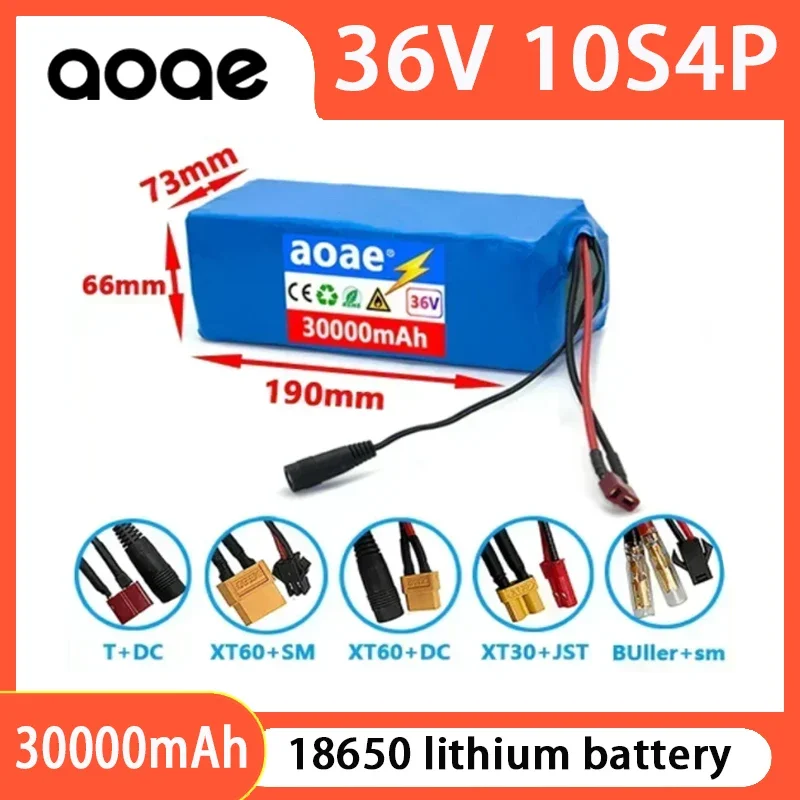 

Original 36V 10S4P 14Ah 500W high power capacity 42V 18650 lithium battery pack 30000mAh electric bicycle bicycle scooter BMS