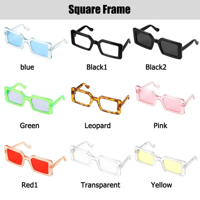 1PC Lovely Pet Eyeglasses Multicolor Square Round Triangle Glasses Fashion Cool Cat Dog Photos Props Accessories Pet Products 4