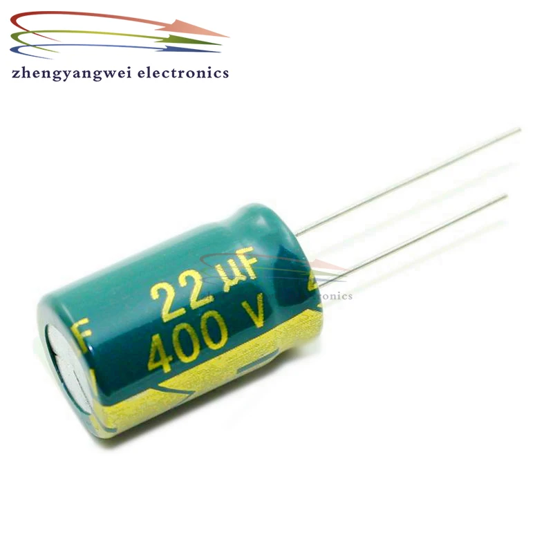 10pcs 13x21mm 100v 220uf 100v 330uf 400v 22uf green High frequency low resistance Electrolytic Capacitor