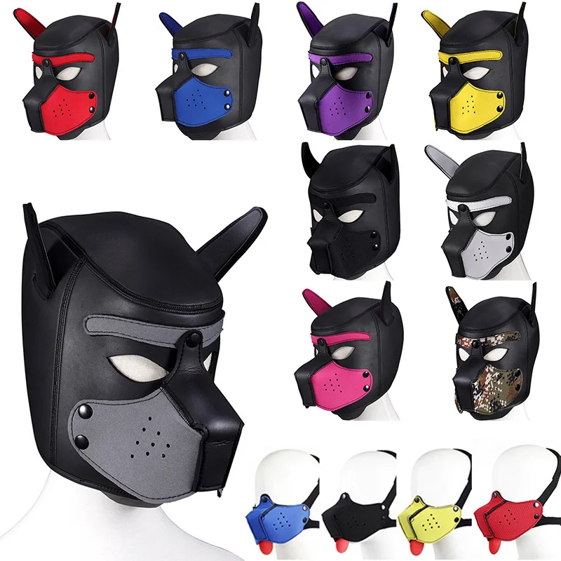 Maschera da cane per giochi di ruolo bdsm e coppie_voghion.com