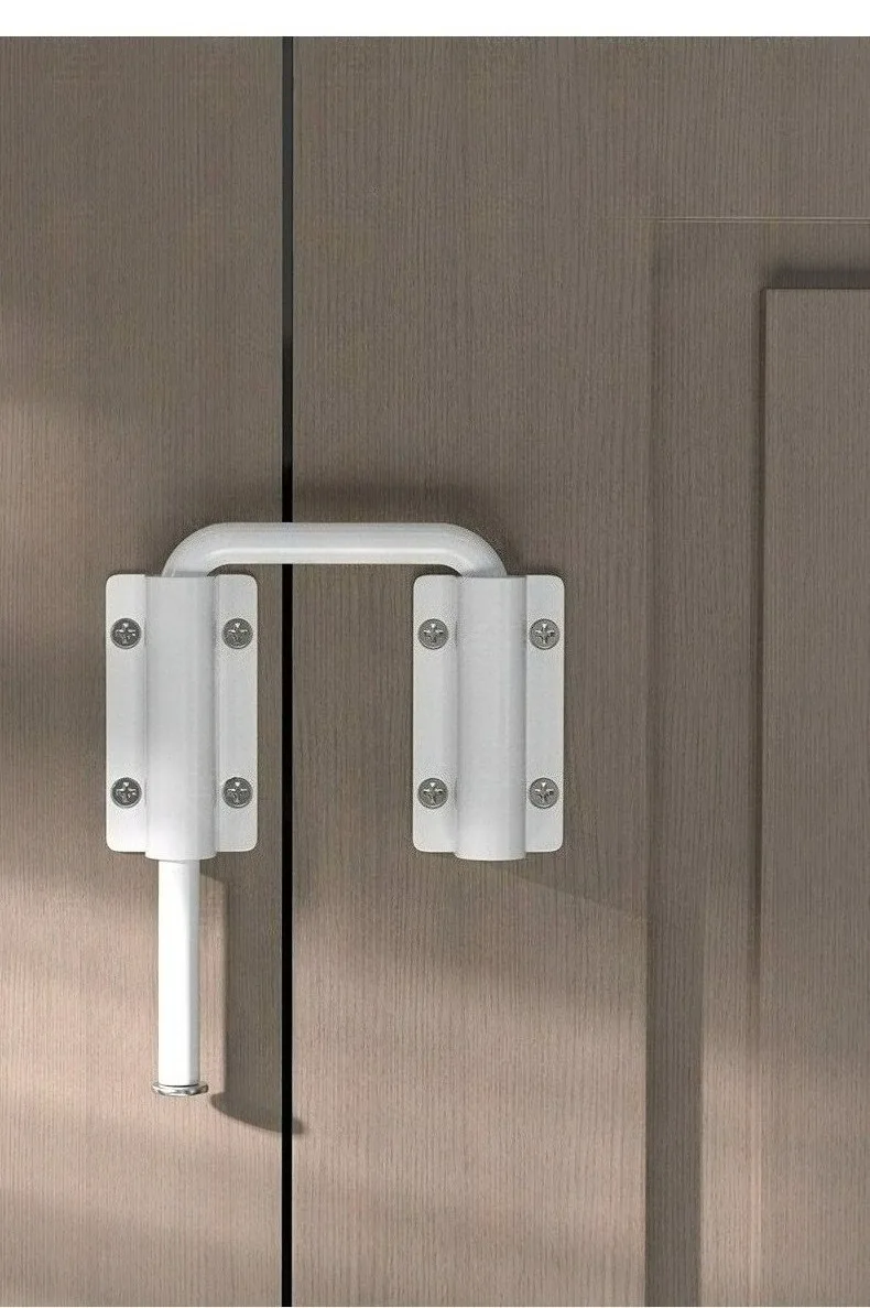 1 Stück Langlebiger Aluminiumlegierungs-Türriegel 90/180 Grad Torriegel Sicherheits-Diebstahlschutz-Schnalle Türbolzen Türschnalle Hardware – Detail 9