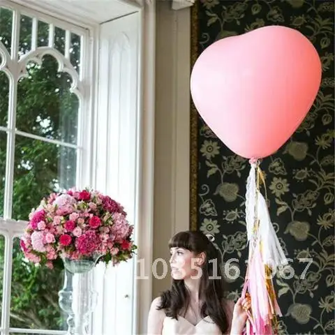 

1pc Heart Latex Balloons 36Inch Big Balloon Baby Shower Wedding Decor Inflatable Helium Air Balls Happy Birthday Party Balloons