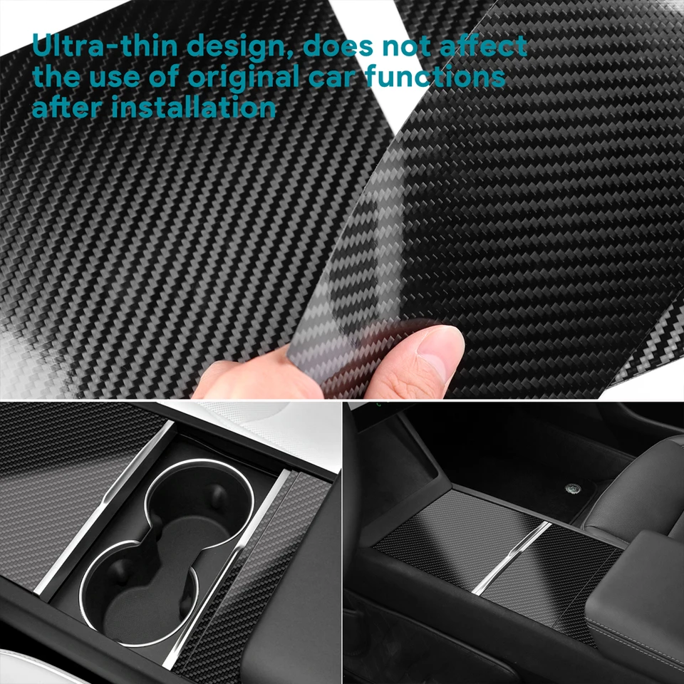 Console centrale in vero legno per Tesla Model 3 e Model Y tutte le