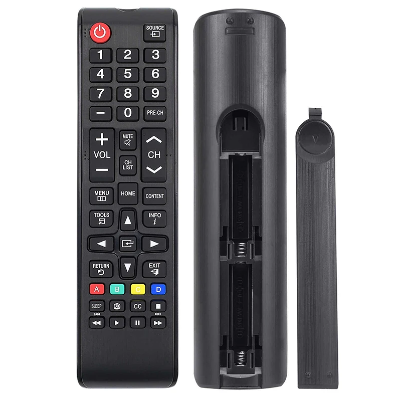 Black ABS TV Remote Control Replacement for LED 4K TV