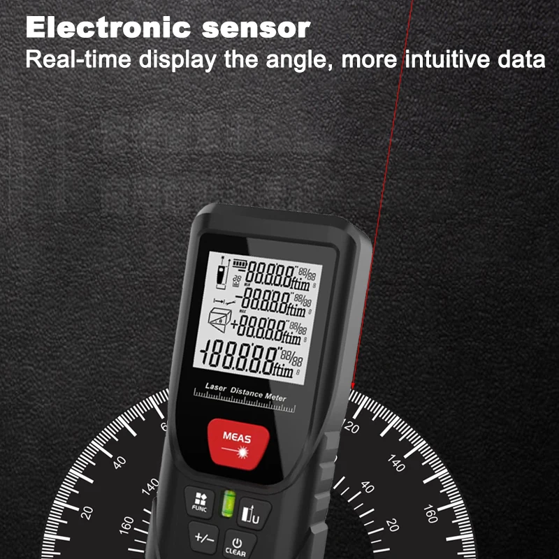Advanced Digital Laser Distance Meter - Precision Measurement & Rangefinding Tool