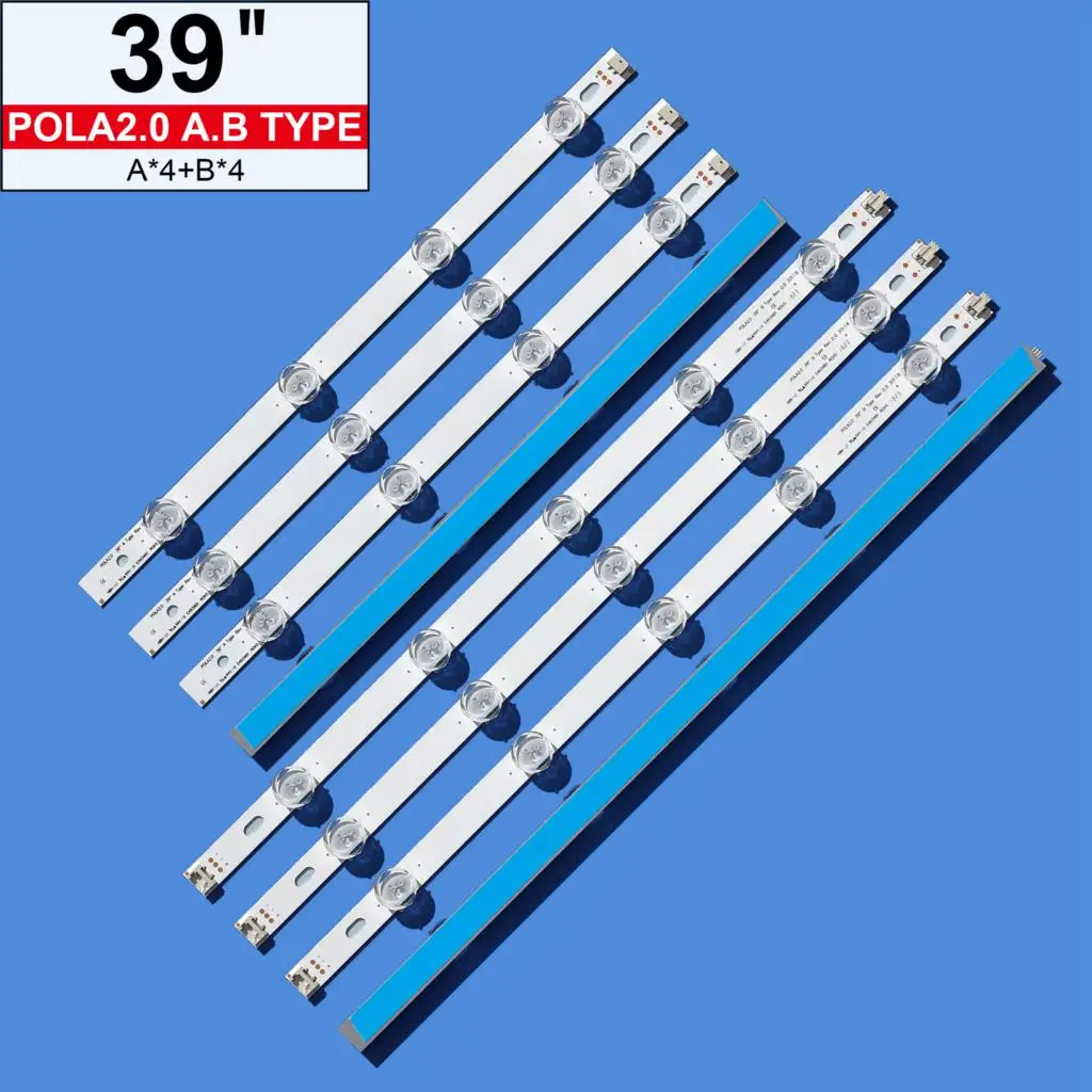 8 pcs/set ο Led Ʈ 39LN5100 Innotek Pola2.0 39 &B 39LN5100 39LN5300 39LA620S 39LN5400 HC390DUN-VCFP1 39LA6200