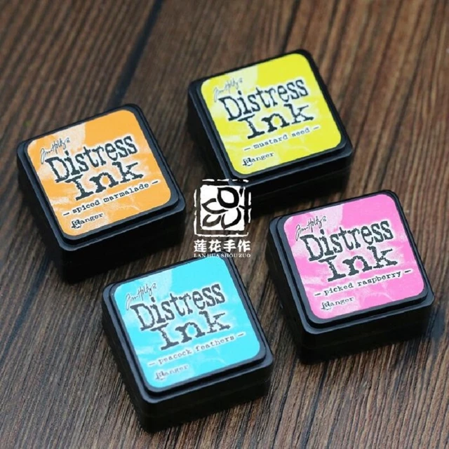 1PCS Ranger Tim Holtz water-based stamp pad ink smudge smear brush color  dye card distress