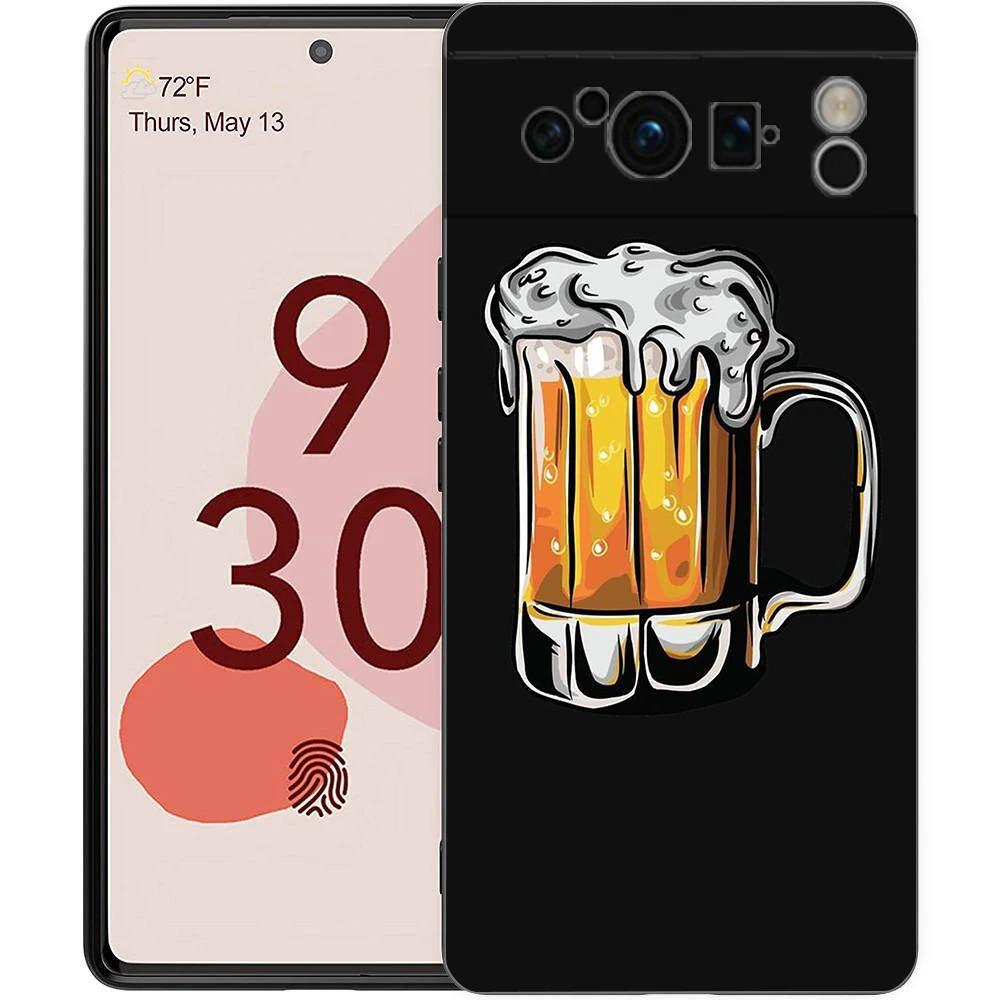 Beers Alcohol Bubble Shockproof Silicone Phone Case Cover