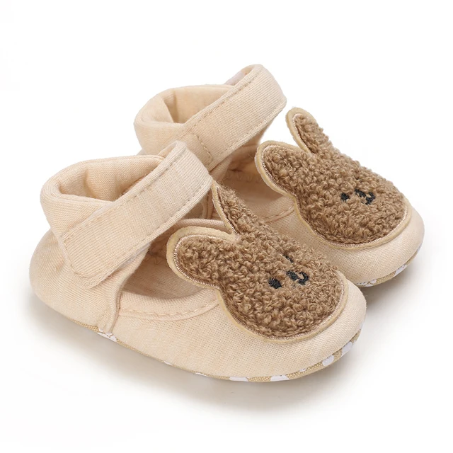 Newborn Baby Prewalker Girls Boys Casual Shoes Leather Non-Slip Soft-Sole Infant Toddler First Walkers 0-18M Baptism E73 rabbit
