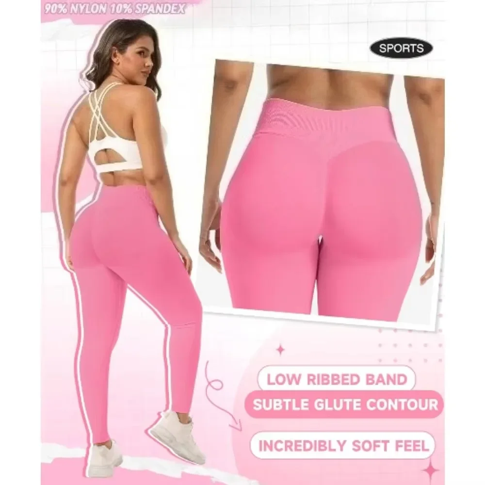 Women Gym Yoga Training Pants Three Leg High Waist Peach Hip Tight Nine Leg Pants Elastic Sports Pants With logo Best Sellers In Women's Clothing
