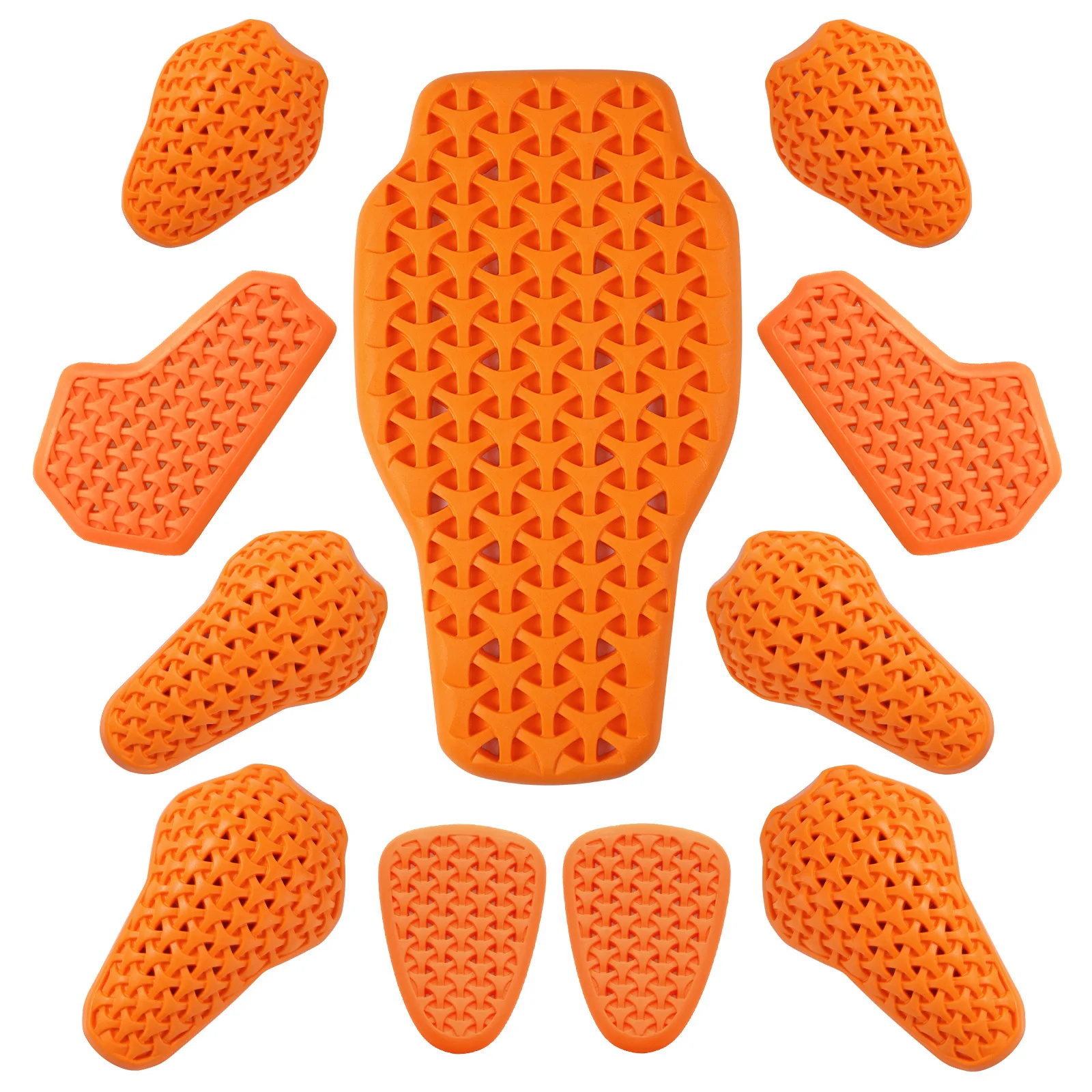 WOSAWE CE 레벨 1/2 오토바이 신체 보호 패드 범용 모토크로스 레이싱 안전 인서트 아머 백 프로텍터 모토 장비