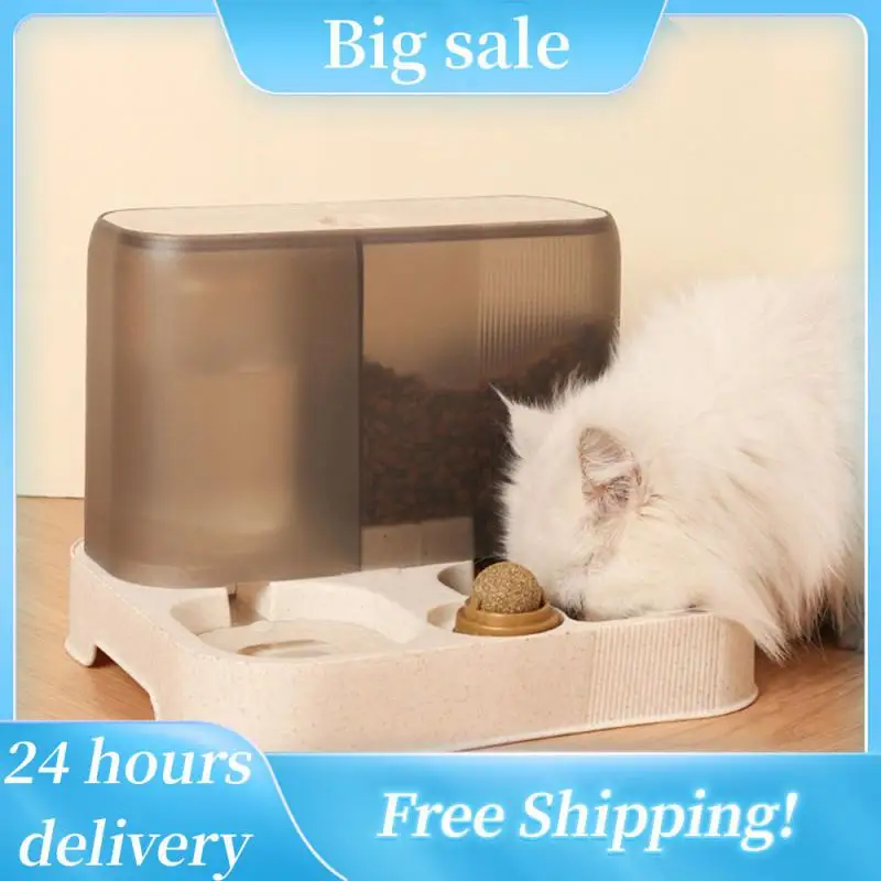 

Large Capacity Cat Automatic Feeder Water Dispenser Wet and Separation Dog Food Container Drinking Water Bowl Pet Supplies