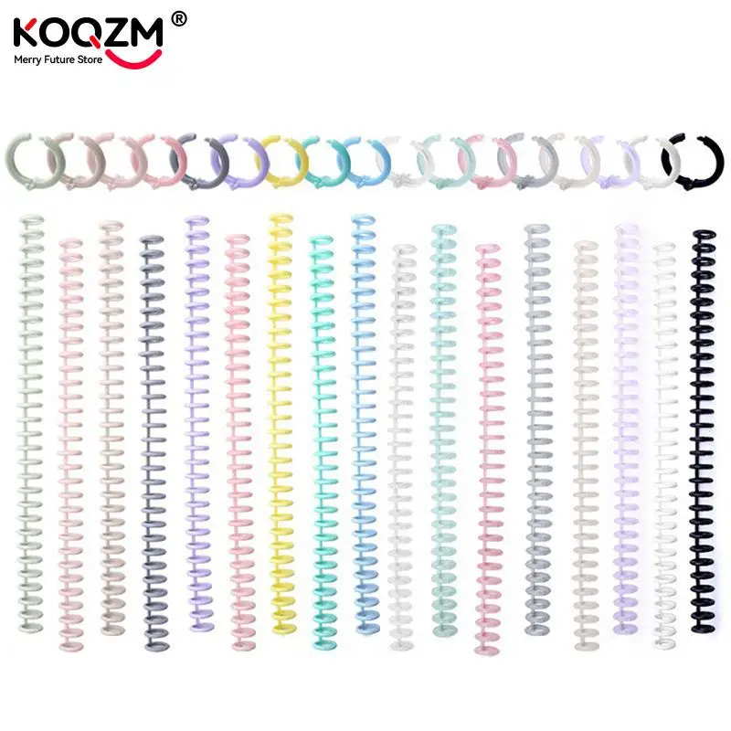 30 Holes Loose-leaf Plastic Binding Ring Spring Spiral Rings Binder Strip for A4 Paper Notebook Stationery Office Supplies plastic binding rings,loose leaf binding coil,book binding supplies