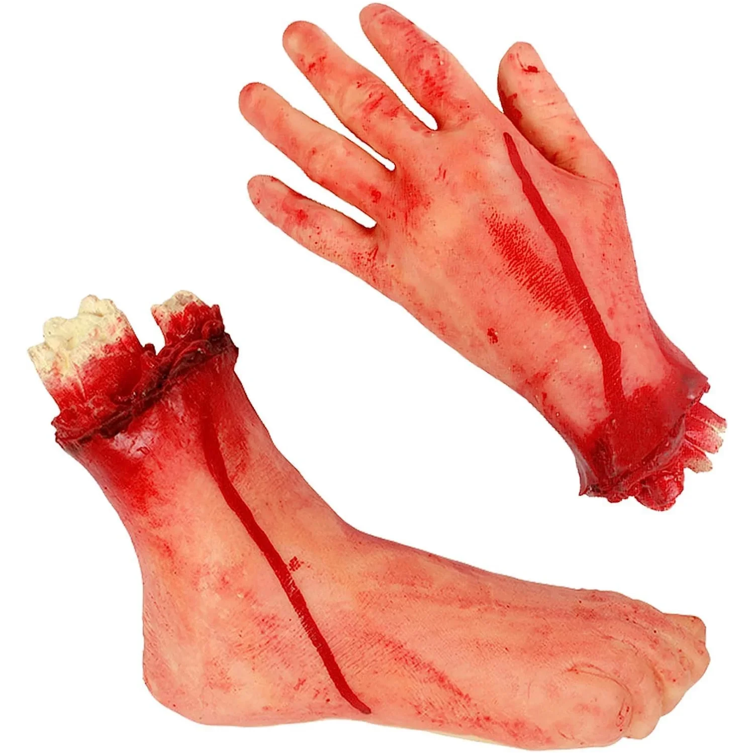 Halloween Blood Props Fake Scary Severed Hand Heart Brain Foot Broken Body Parts Haunted House Vampire Zombie Party Supplies