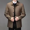Quality Men's Business Casual Jacket Fashion Men Office Jacket Dress Coat Spring Autumn Solid Brand Men's Coat