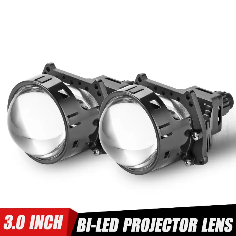 

3 inch Bi-led Lens Projector Lenses headlight Hi/Lo Beam for H4 H7 9005 9006 headlamp LED Bulbs 20000lm 12V Car Light Retrofit