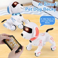 Boys And Girls Toys Children's Remote Control Intelligent Stunt Robot Dog Music Dance Bionic Programming Robot Dog Birthday Gift 2