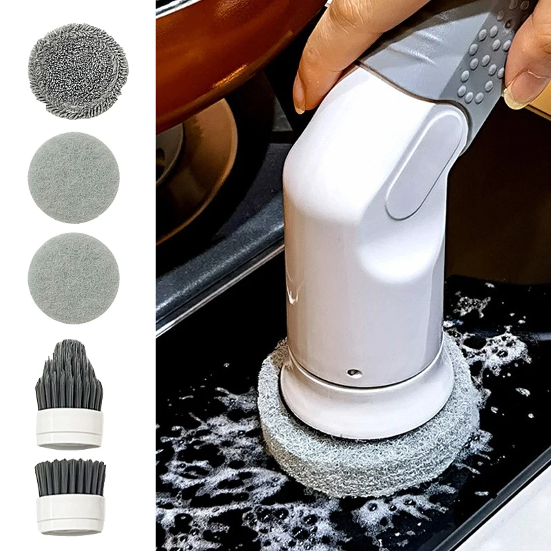 

Беспроводной электрический инструмент для мытья ванной и кухни, щетка для мытья посуды, кухонные аксессуары