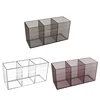 1Pc Bathroom Clear Plastic 3 Grids Storage Box For Makeup Brush Organizer Storage Lipstick Display Stand Storage Holder 1