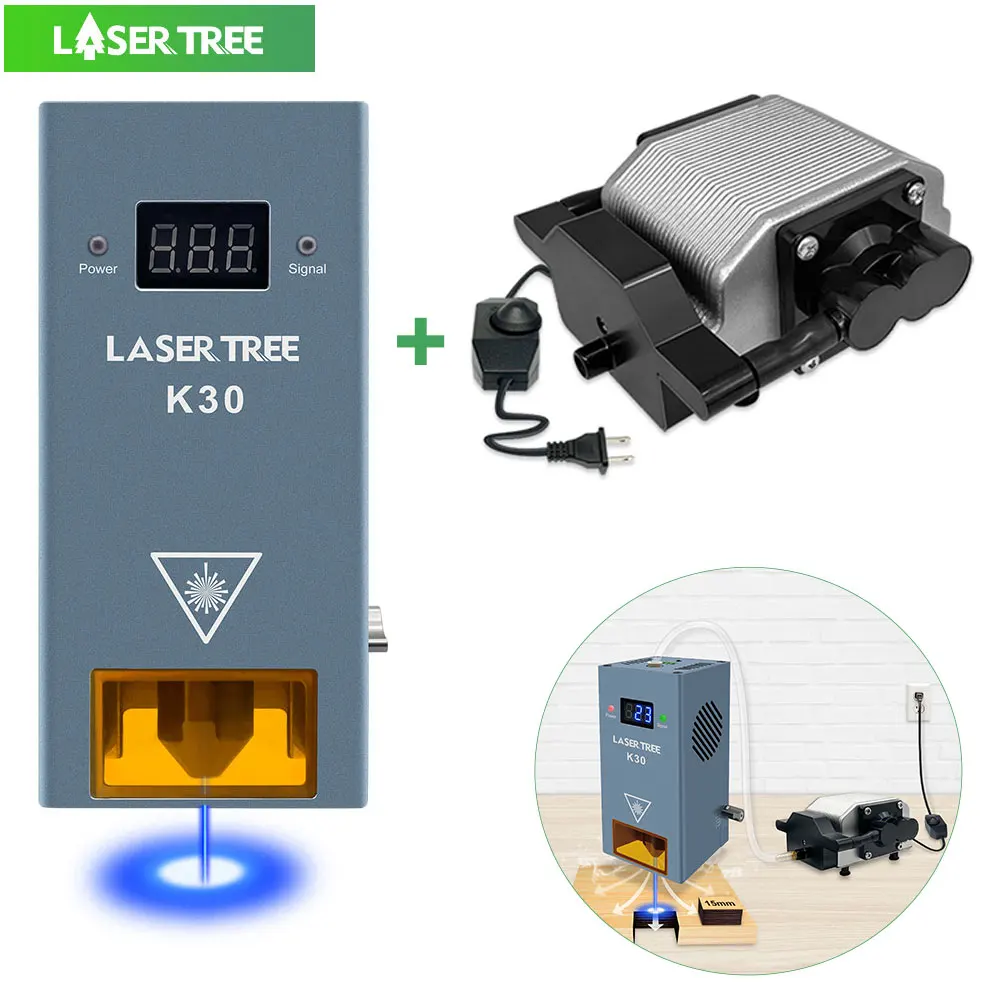 Módulo Láser 30W/20W/10W – Cabezal Para Corte Y Grabado DIY, Proyectos Personalizados